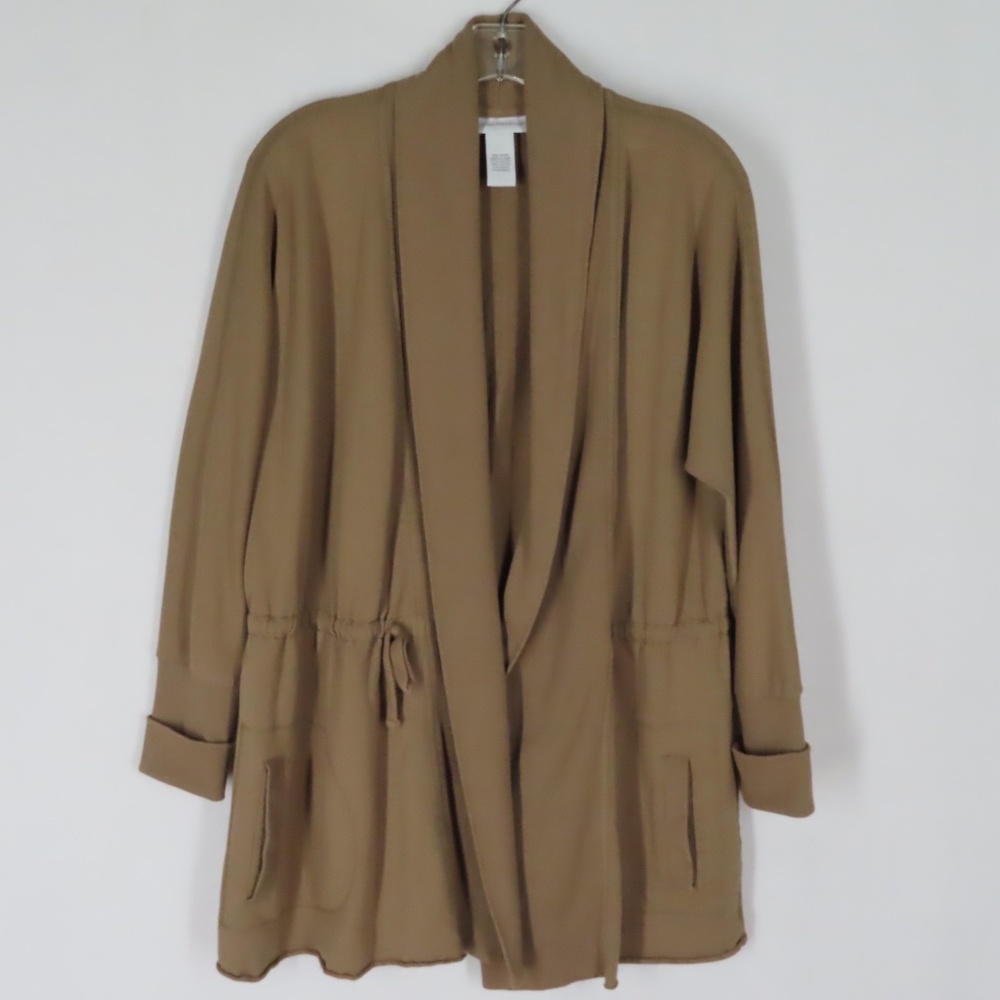 Soft Surroundings  Brown Knit Loose Fit Jacket L